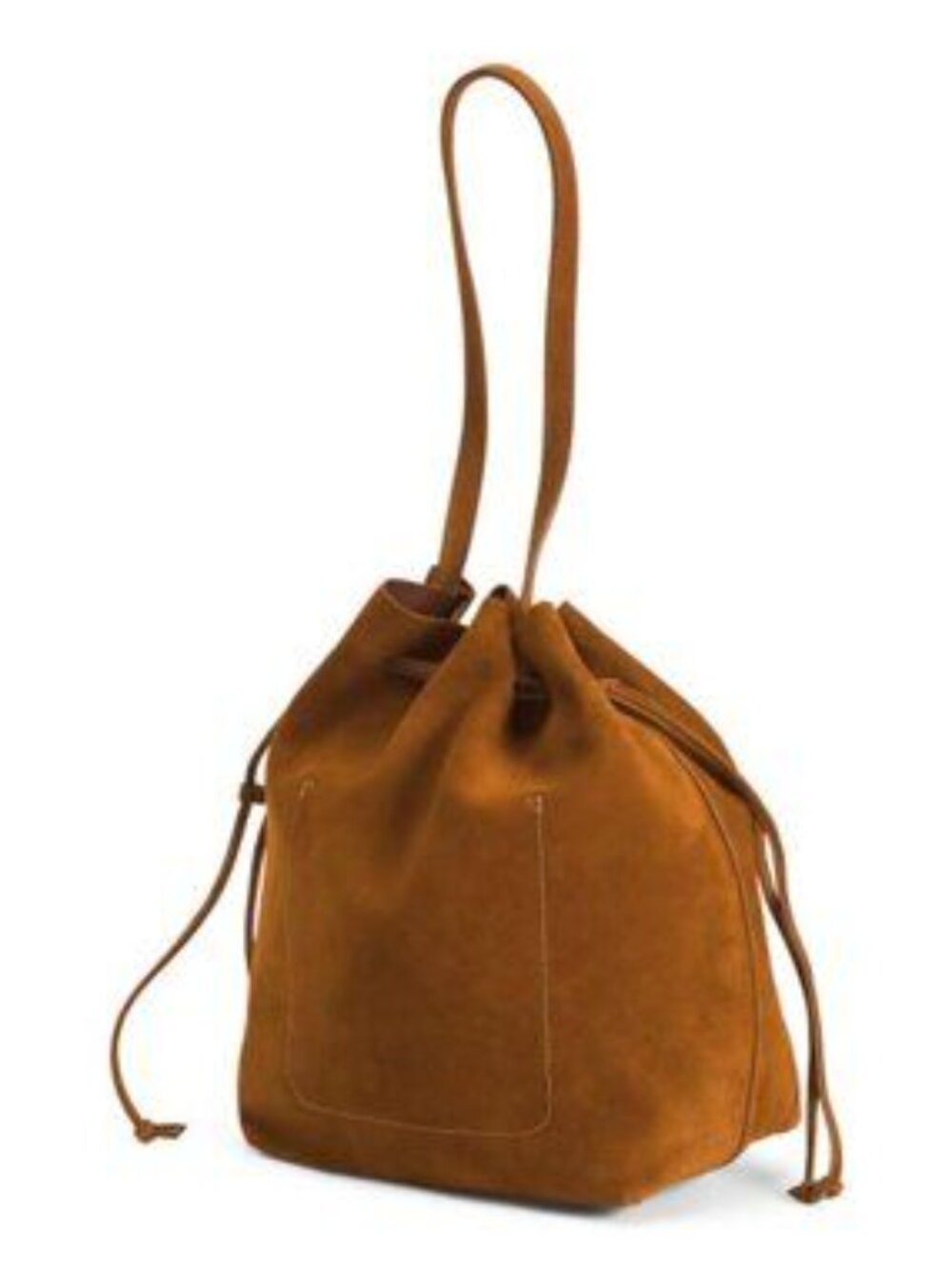 MANSUR GAVRIEL Made In Italy Suede Drawstring Cabas Bucket Bag - Picture 4 of 5